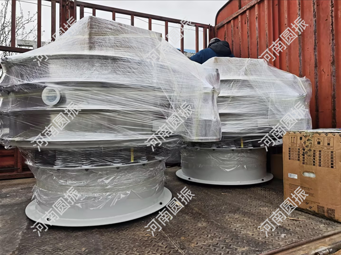 四川省眉山市2臺(tái)超聲波振動(dòng)篩發(fā)貨